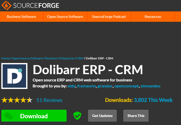 dolibarr sourceforge