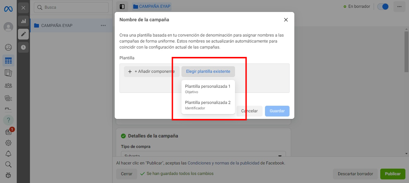 meta plantillas