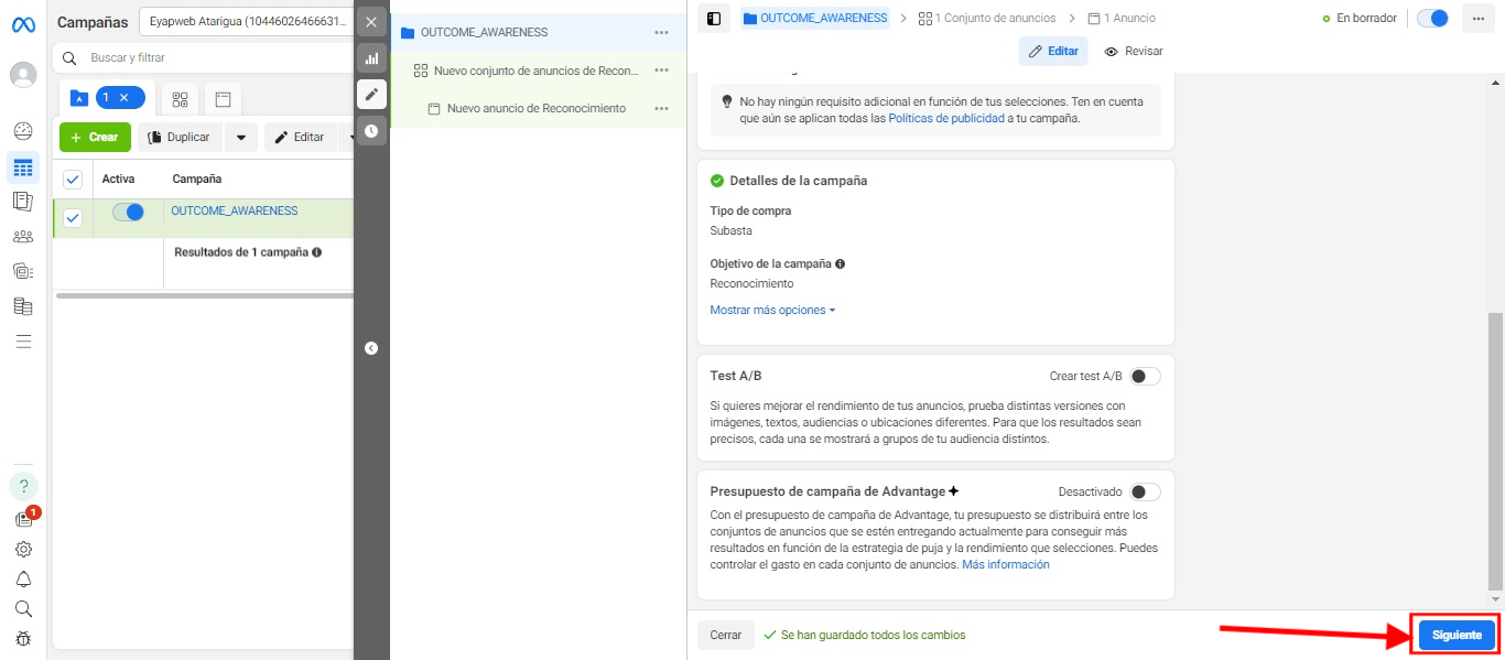 meta siguiente