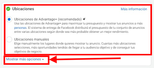 meta ubicación