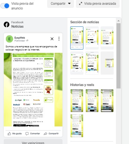 meta vista previa