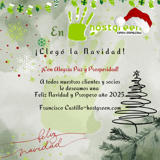 En Hostgreen ¡Llegó la Navidad, con Alegría, Paz y Prosperidad! 