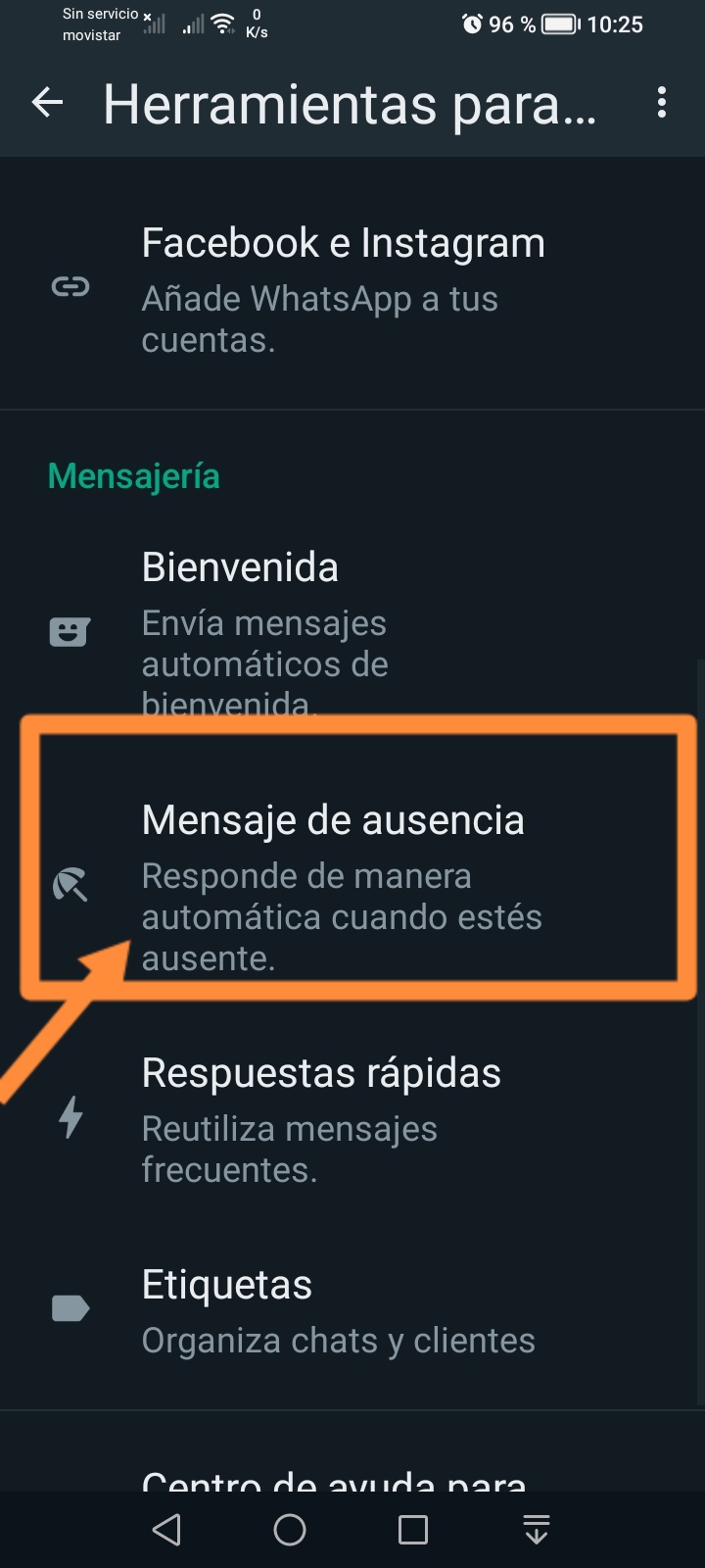 whatsapp ausencia