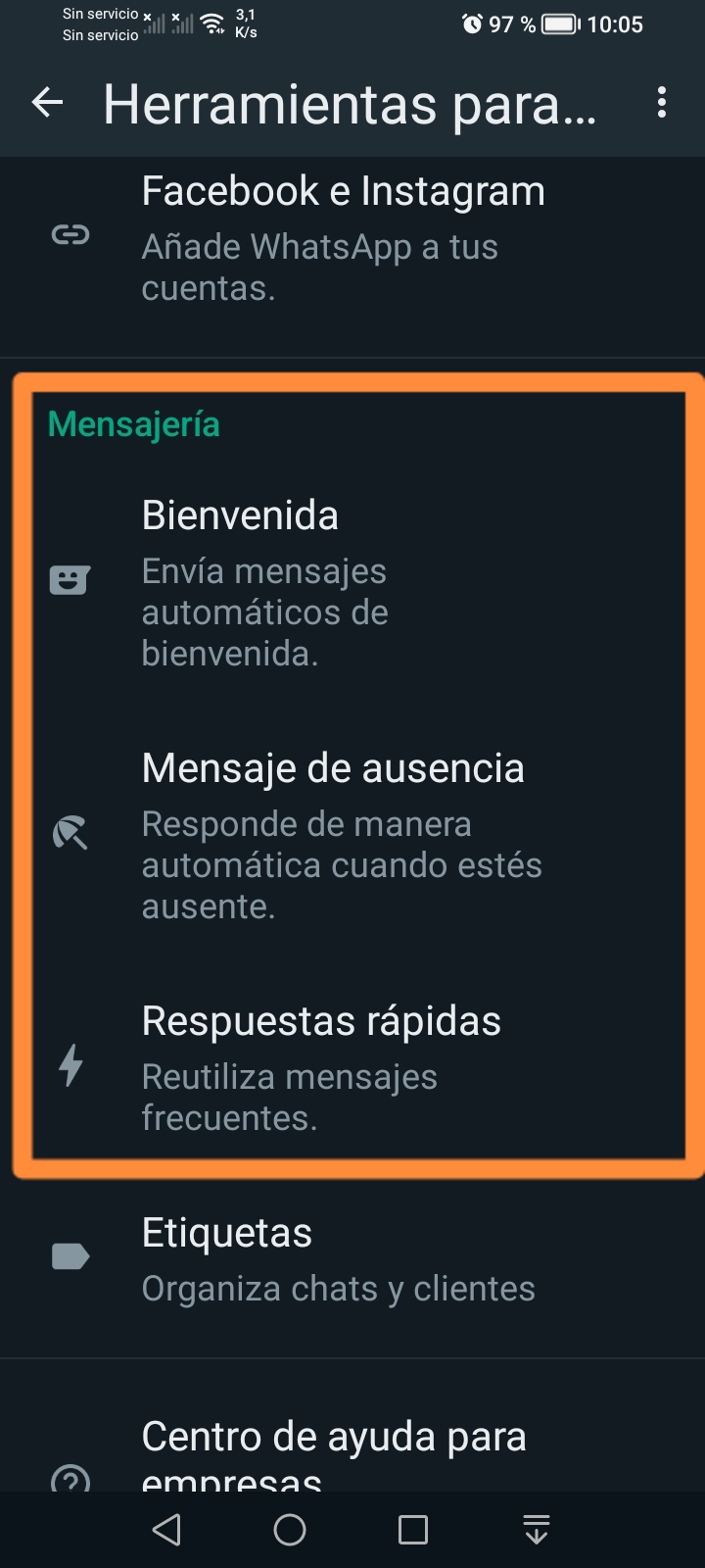 whatsapp mensajería