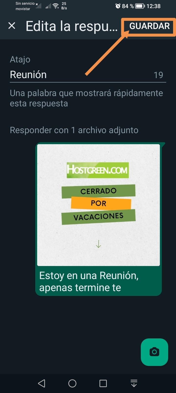 Toca Guardar y listo.